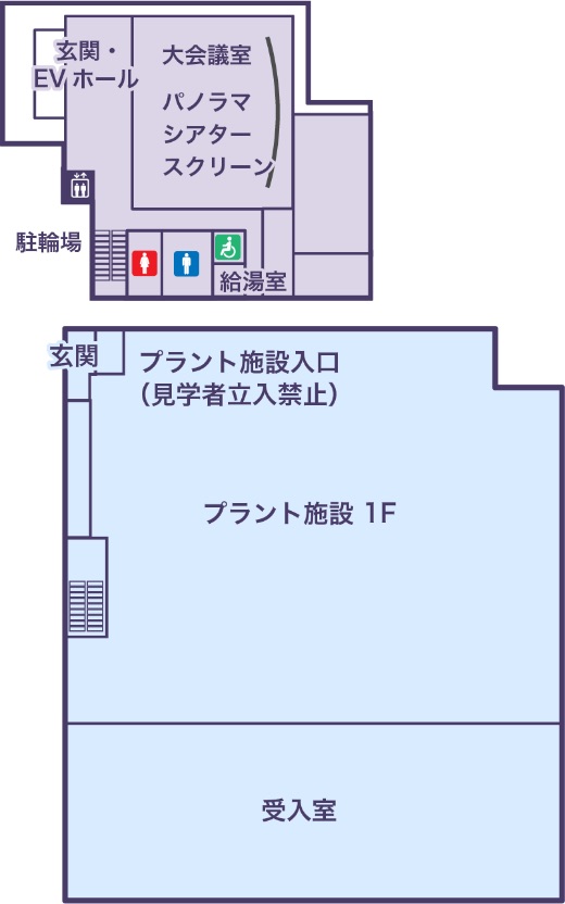 1Fの地図